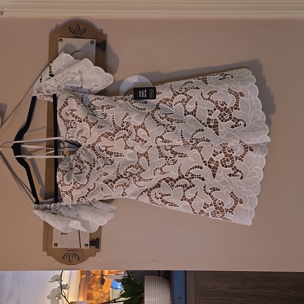 Express Lace Romper NWT XS